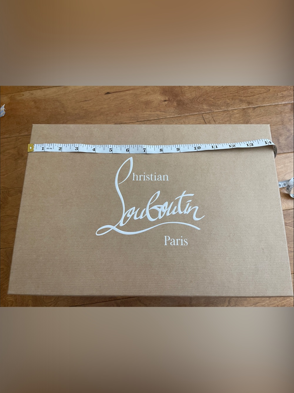 Christian Louboutin Brown Box with White Logo